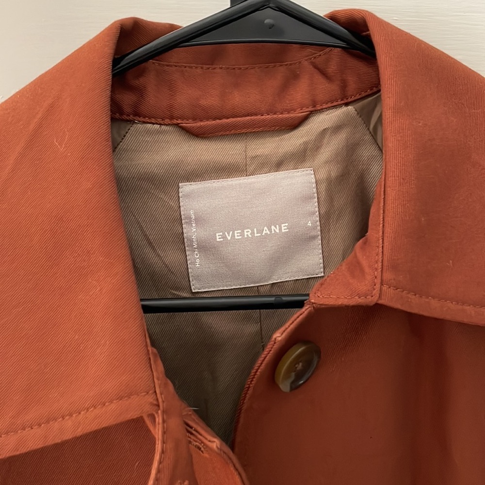 Everlane Rust Brown Pea Coat - Picture 2 of 9